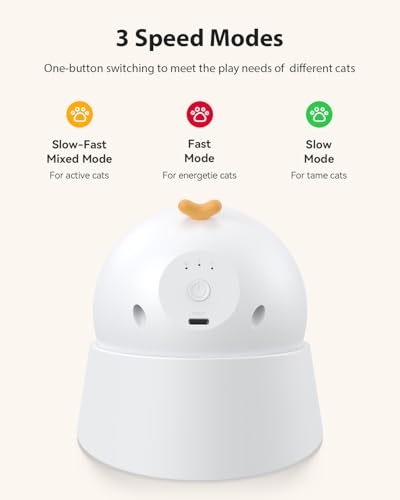 Auto Laser Cat Toy (White)