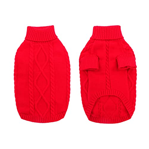 Dog Sweater for Small to Large Dogs (Large / Red)