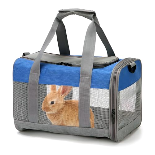 Bunny Carrier for Travel Camping Outdoor (Blue & Gray)