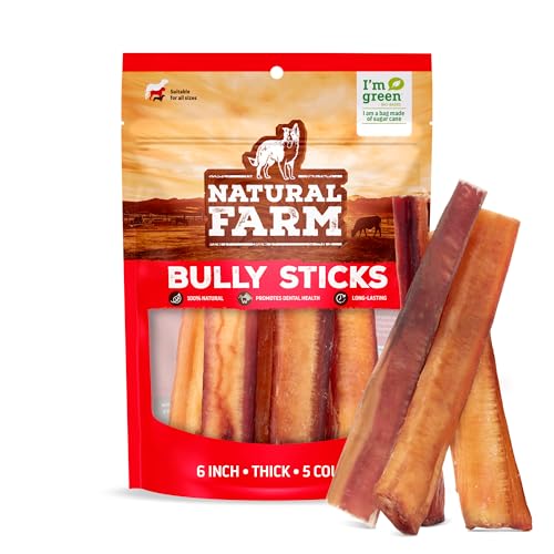 Odor Free Thick Bully Sticks (6" Thick - 5 Count)