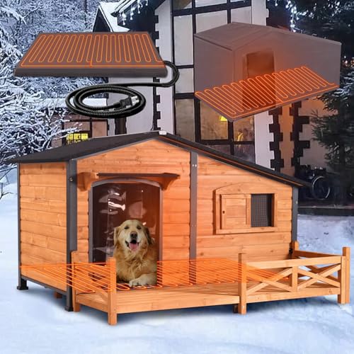 60.4’’ Extra Large Heated Dog House Outdoor (Heated Dog House)