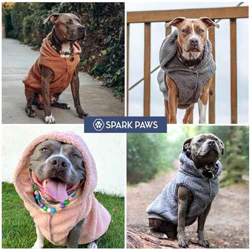 Sherpa Fleece Dog Jacket (Blue / 2XL)
