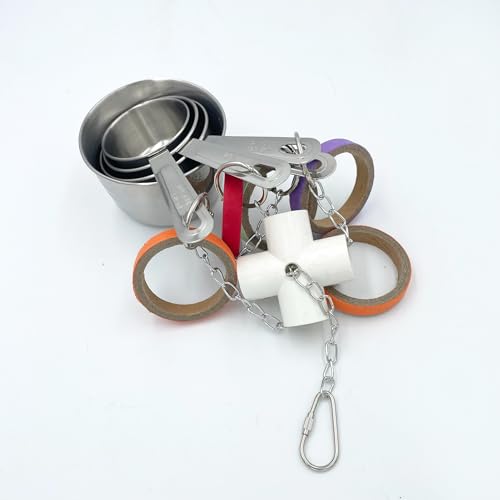 Durable Bird Parrots Pots and Bagel Toys