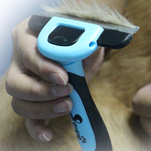 Effective Deshedding Brush and Large Dog Comb (4 Inch)