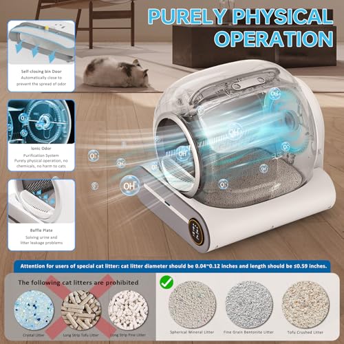 Self Cleaning Cat Litter Box (White)