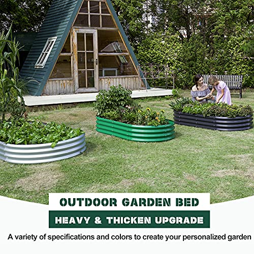 8×4×1 ft Green Raised Garden Bed (8×4×1ft(1pcs） / 3-green)