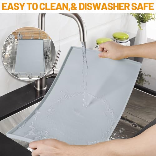 Dog Feeding Mat (Mist / 28"l X 18"w)