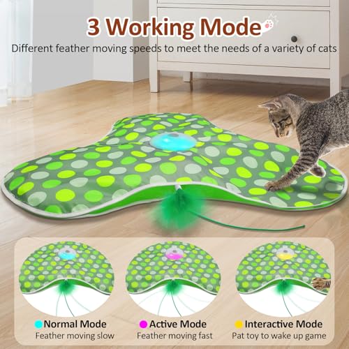 Interactive Cat Toys for Indoor Cats (Green)