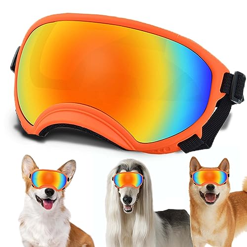 Medium Dog Sunglasses with Adjustable Strap UV Protection