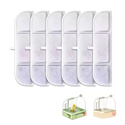 Bird Bath for Cage Filter Pad (White)