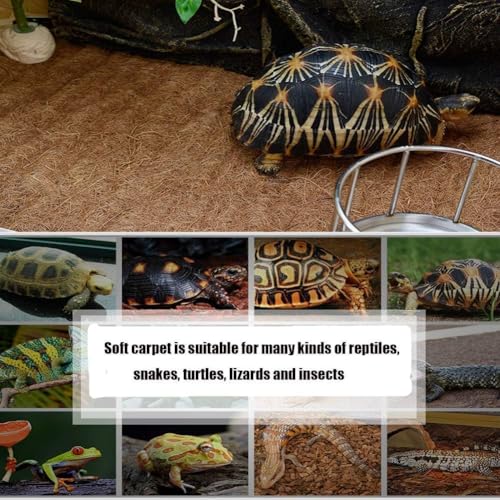 Reptile Carpet 157" Lx16 W Natural Coconut Fiber Tortoise Carpet (1 Pack/157 x 16 Inch)