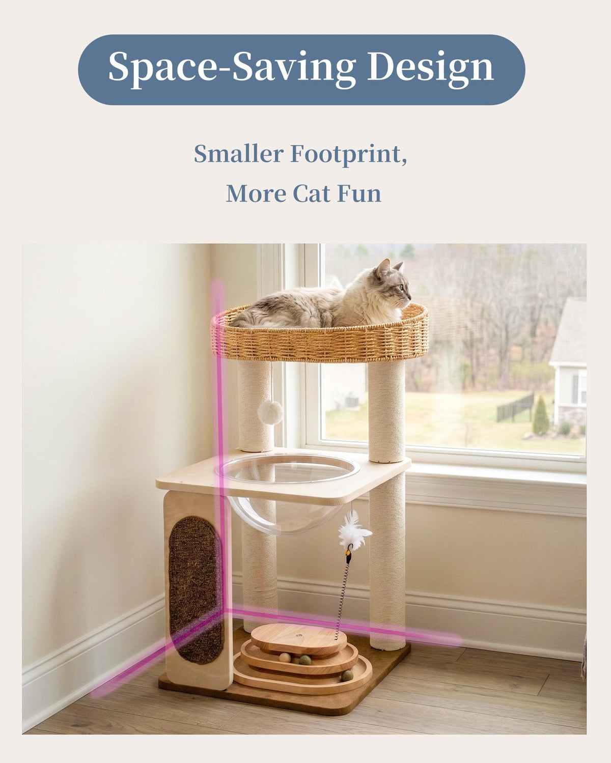 31.8" Cat Tree Tower (S81D)