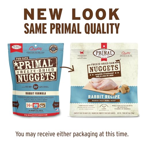 Primal Freeze Dried Raw Cat Food Nuggets (14 Ounce (Pack of 1))