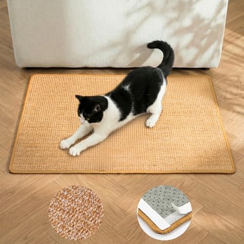 Cat Scratcher Mat (1 Pack-M (23.6'' X 15.7") / Brown)