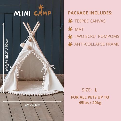 Pet Teepee Bed for Dogs and Cats (Large)