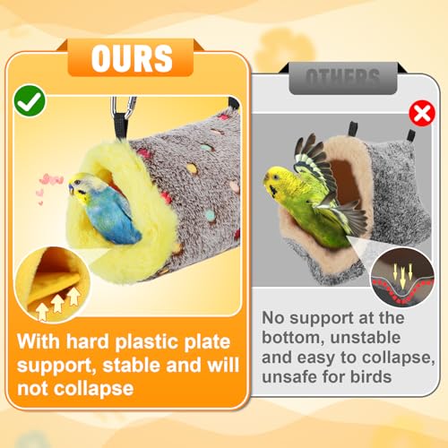 Small Winter Warm Bird Nest House with Support Board for Cage (Small)