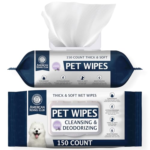 AKC Pet Wipes for Dogs & Cats (150 Count)