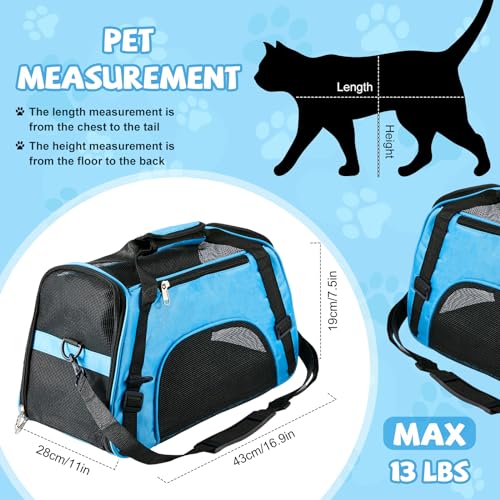4 Pcs Cat Carrier Soft (Rose Red, Blue)