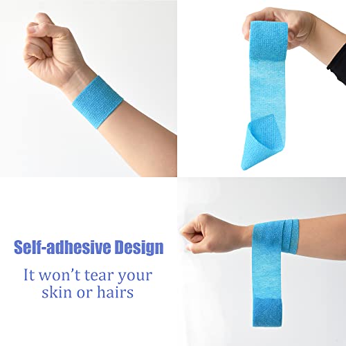 2 Inches Self Adhesive Bandage Wrap (2 Inch / Light Blue)