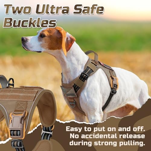 Tactical Dog Harness for X (Brown / X-Large)