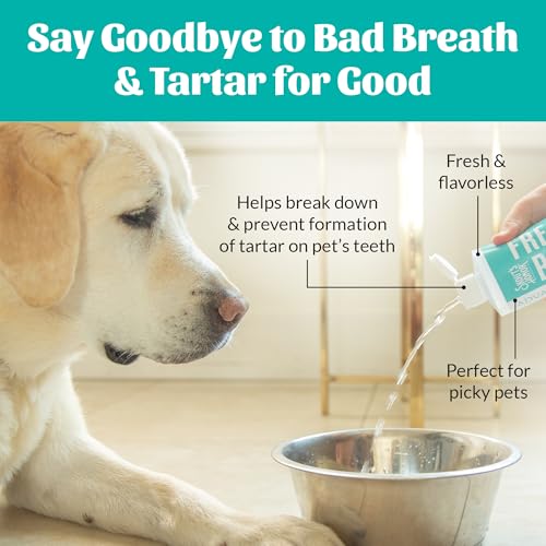 Fresher Breath Water Additive for Dogs and Cats (16 Ounce (Pack of 1))