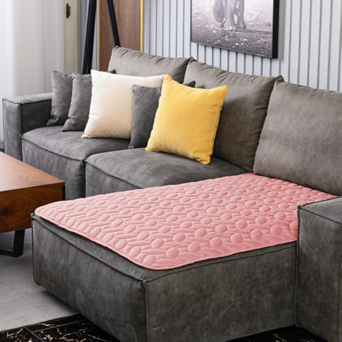 Pet Bed Cover Dog Bed Blanket for Sofa and Furniture Waterproof New Pattern Design (40x50 Inch (Pack of 1) / Pink)