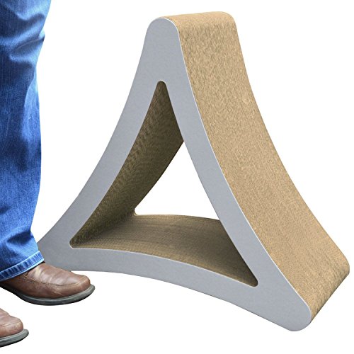 3 Sided Vertical Scratch Play & Perch Cat Scratching Post