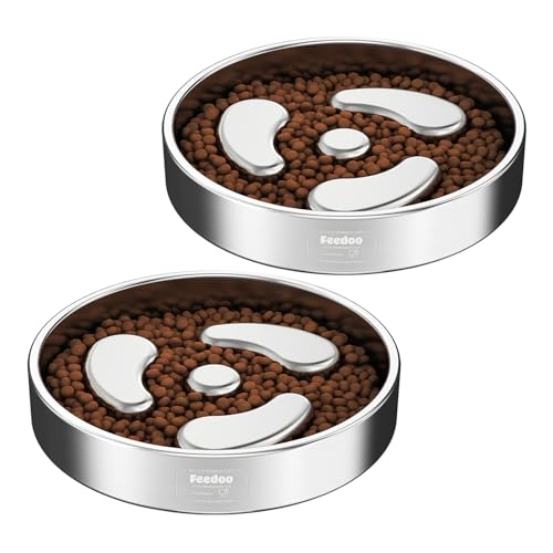 Slow Feeder Dog Bowl (Spiral-2Pack / S 1~1.5Cups)