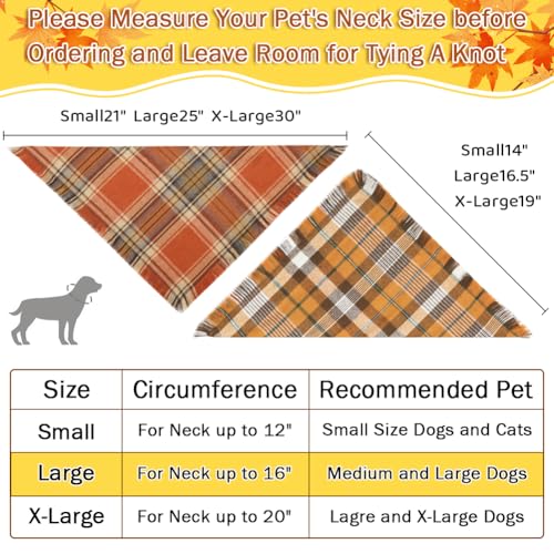 Fall Dog Bandana (Large / Fall)