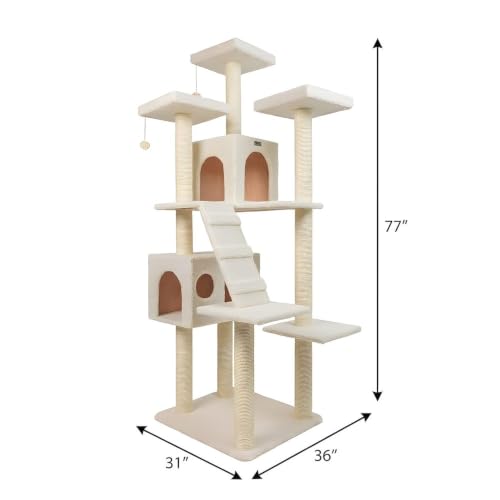 Pressed Wood Cat Tree with Sisal