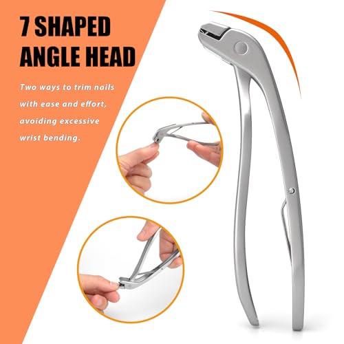 Angled Head Large Toenails Clippers for Seniors (2PCS Angled Head)