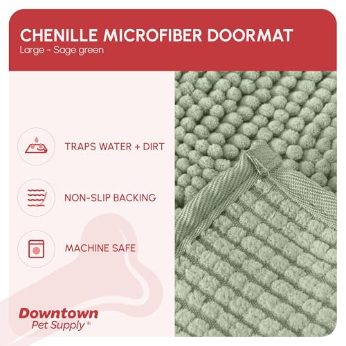 Dog Mud Mat 36" x 26" Sage (36" x 26" / Sage)
