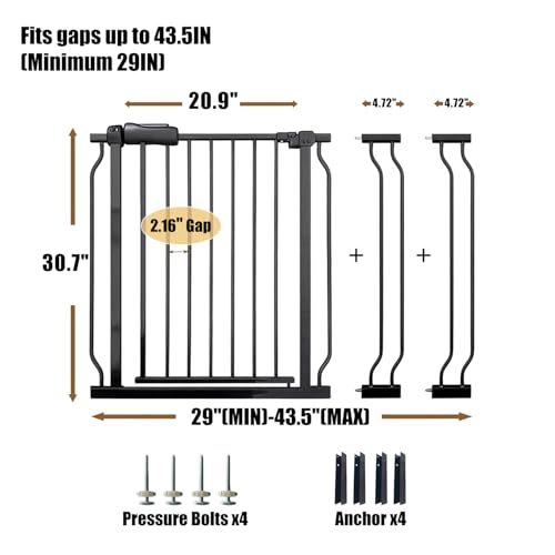 38.5 43.5 Inch Walk (Black / 38.5"-43.5"/98-110CM)