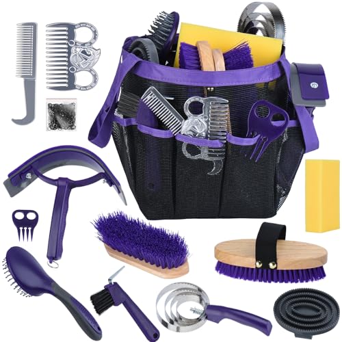 13 Piece Horse Grooming Kit (Purple)