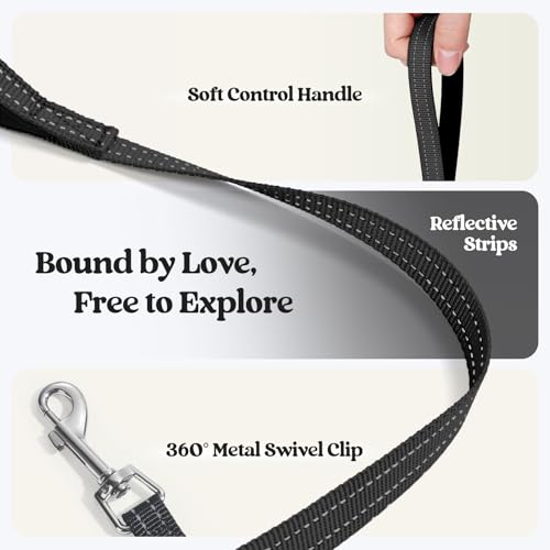 Dog Harness Medium Sized and Leash Set (Black Zigzag / M (chest: 16 - 18.5"))