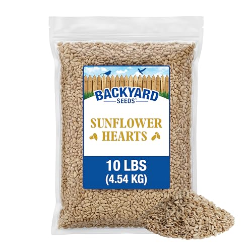 10LB Sunflower Seeds for Birds (Sunflower - Coarse Hearts / 10 Pound (Pack of 1))