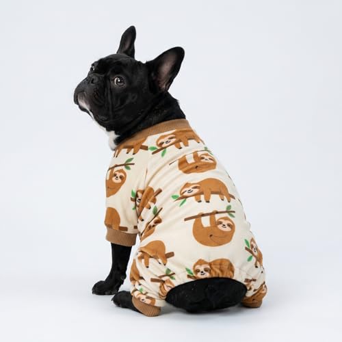 Sloth Dog Fleece Pajamas (Sloth / X-Large)