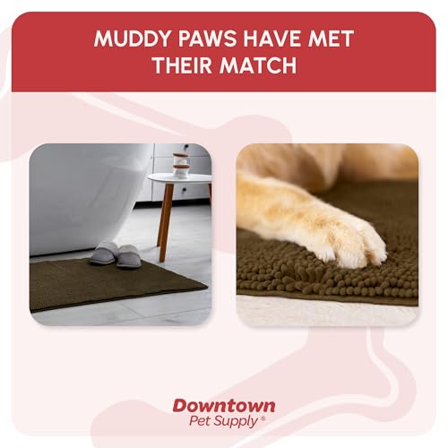 Dog Mud Mat 36" x 26" Brown (36" x 26" / Brown)