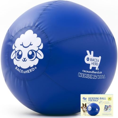 22" Original Herding Ball for Dogs (Ocean - M 22" Herding Ball Set / M 22")
