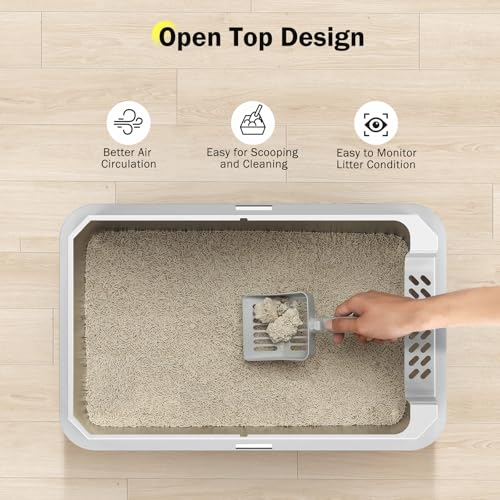 Stainless Steel Litter Box (Silver Grey / XL)