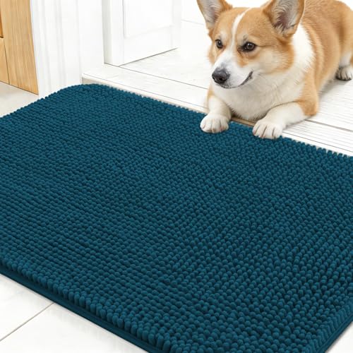 Dog Door Mat for Muddy Paws 24x16 (Atlantic Blue / 24" X 16")