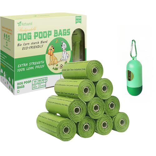 Dog Poop Bags (Green / 1 Count (Pack of 150))