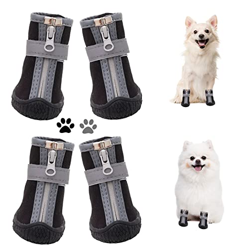 Dog Shoes for Small Dogs (#1 (width 1.1 inch) for 2.1-6.5 lbs)