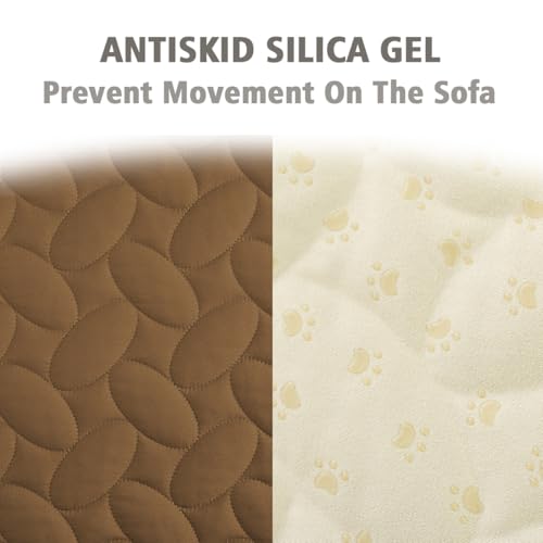 Waterproof Pet Bed Cover Anti (82x82 Inch (Pack of 1) / Camel)