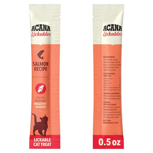 Lickables Cat Treats Salmon Recipe .5oz Tubes (0.5 Ounce (Pack of 5))