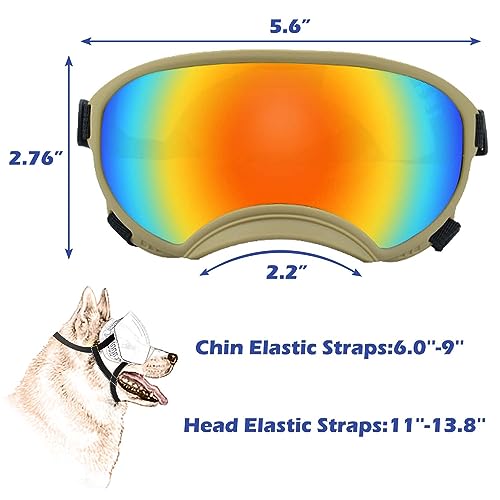 Medium Dog Sunglasses with Adjustable Strap UV Protection