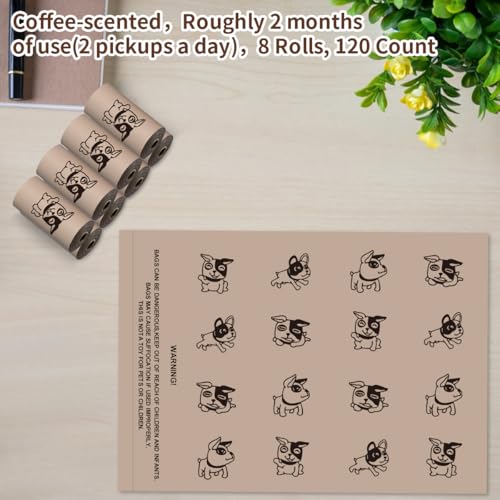 Coffee Dog Poo Bags Coffee scent (120coffee)