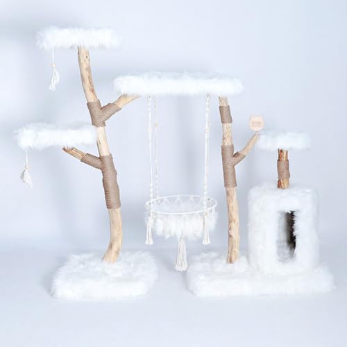Cat Tree Cat Tree Hammock Enclosed Bed Scratching Post Suitable for Indoor Cats Climbing Playing Resting