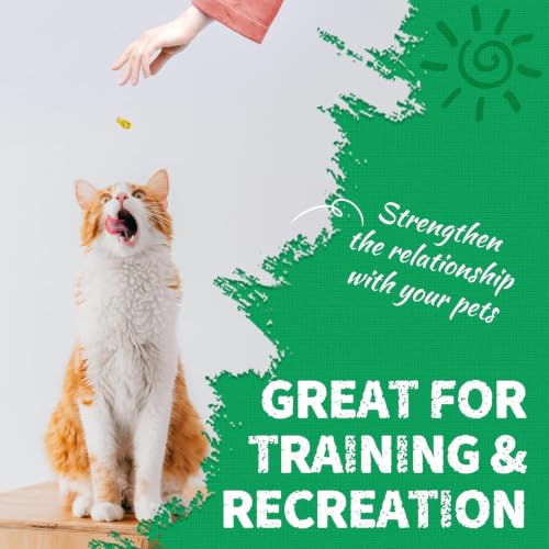 13.4 OZ Crunchy Cat Treats Catnip Treats for Cats with Digestive Support