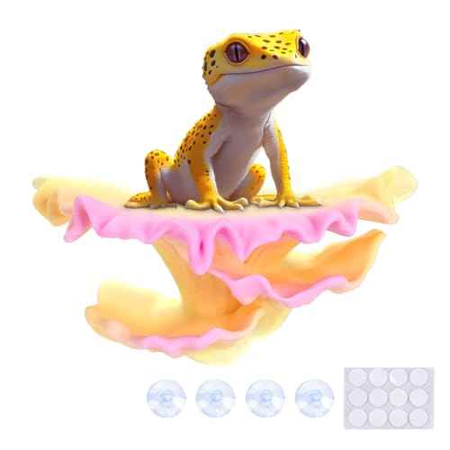 Mushroom Decor for Reptile Tank (Shelf Cap / Sunrise)